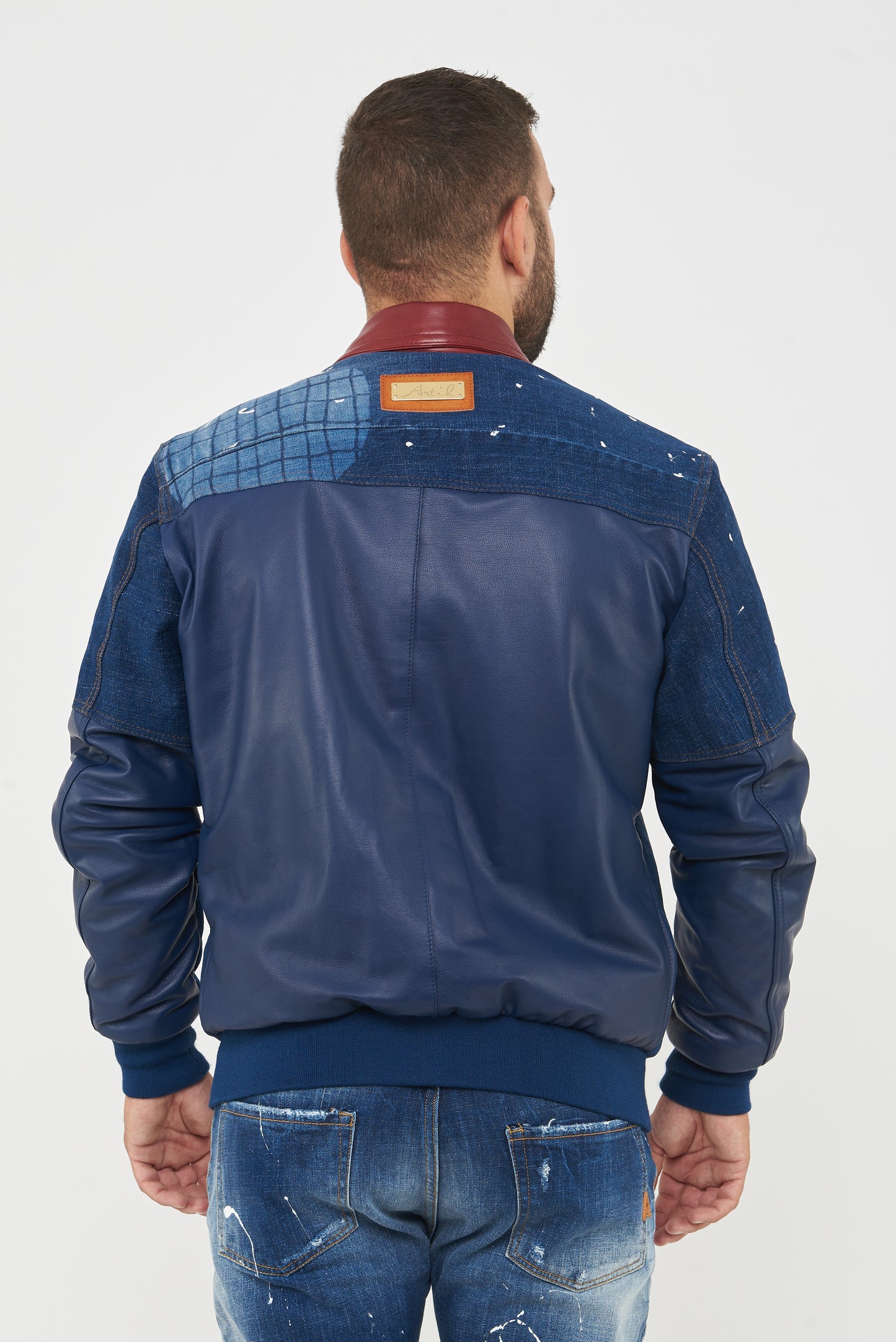 Giubbino Art . Denimmato Blu