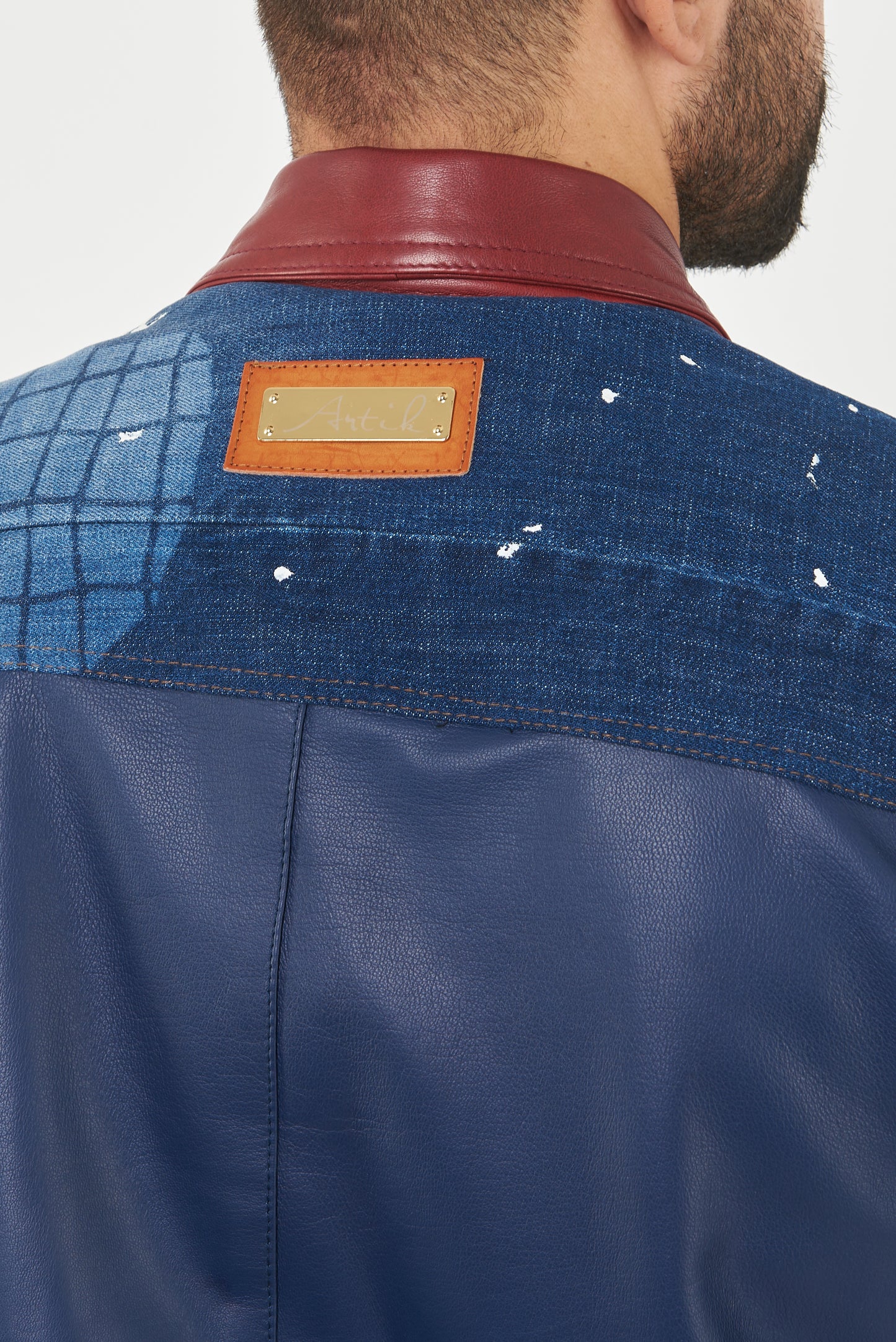 Giubbino Art . Denimmato Blu
